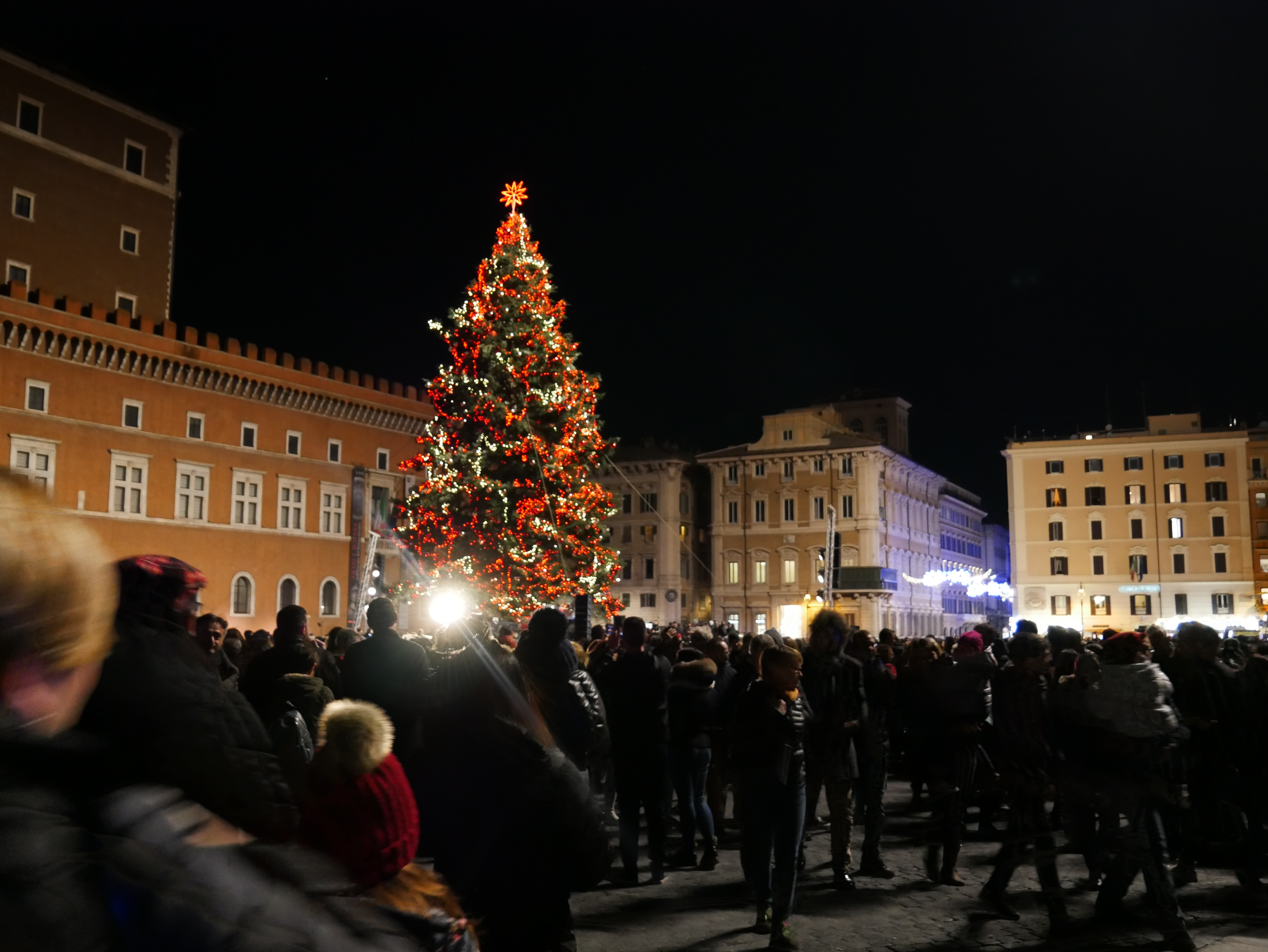 L’albero di Natale a piazza Venezia