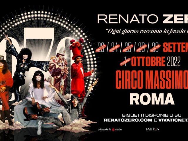 Renato Zero, sei concerti (sold out) dal 23 settembre al Circo Massimo-  Corriere.it